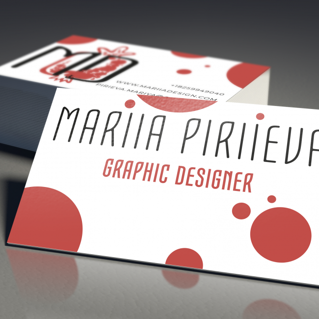 Mariia Piriieva business card